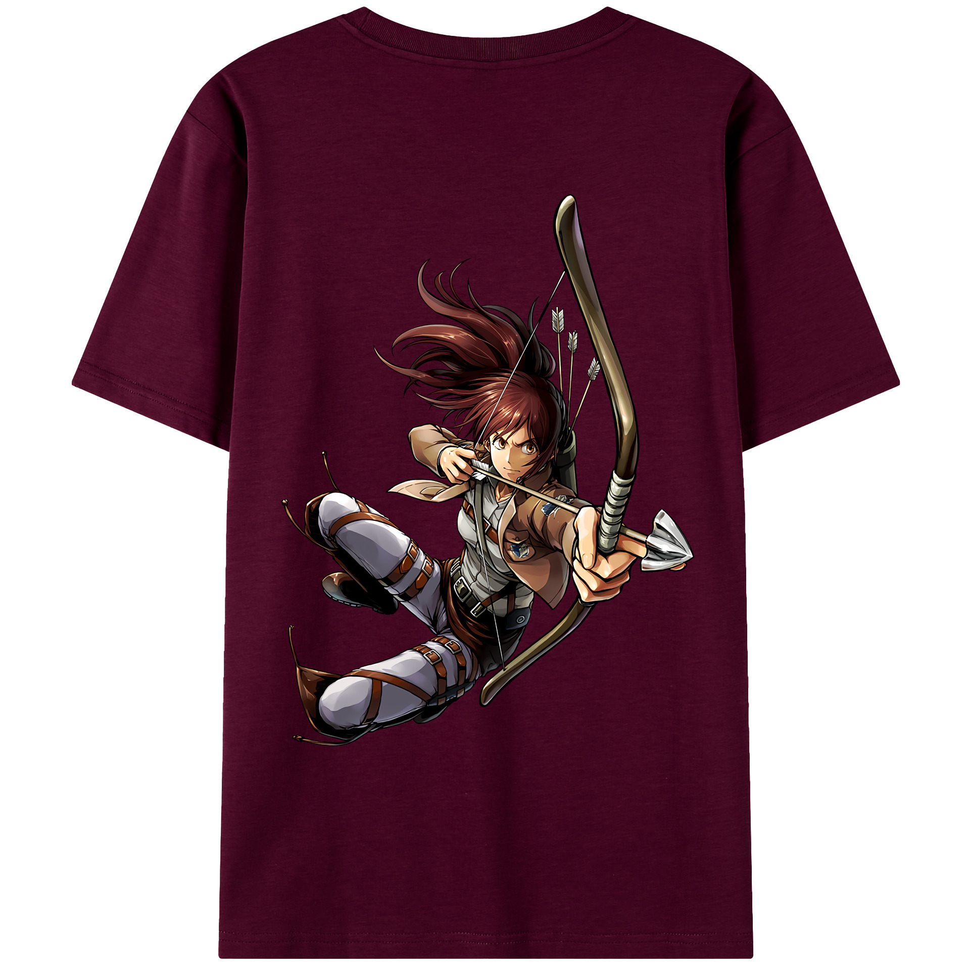 （画像用） 進撃の巨人 サシャ·ブラウス Attack on Titan Sasha Blaus レディース半袖Tシャツ(バックプリント)